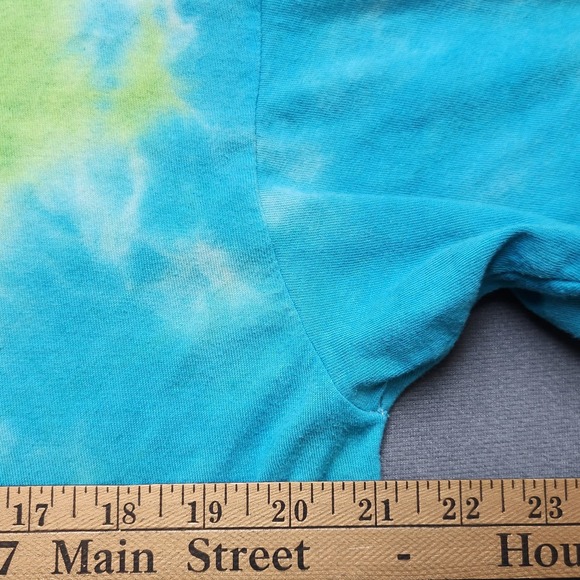 Buc-ees Size Large Shirt Tye Dye Flamingo LEI'D‎ Back Hibiscus Flowers - Picture 2 of 8